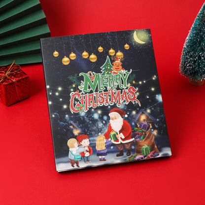 Cross-Border New Christmas Countdown Calendar 24-Grids Bracelet Set DIY Kidsren&#039;s Bracelet Necklace Gift Blind Box