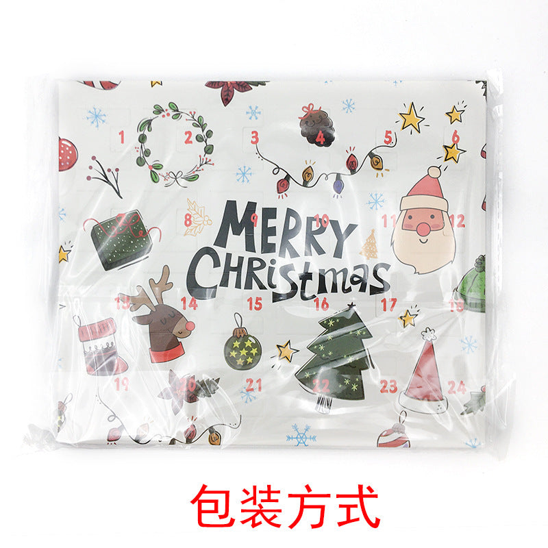 Golden Suit 24 Countdown Calendar Advent Surprise Blind Box DIY Creative Bracelet Jewelry Christmas Gift